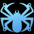 Lftergitter 80mm Sharkoon Spider UV blau