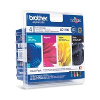 Brother Multipack LC-1100 schwarz, rot, gelb u. blau