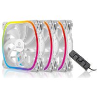 Enermax SquA RGB White 3er Pack inkl. RGB Steuerung 120mm LED