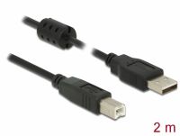 Kabel Delock USB Anschlus A/B 2,0 m schwarz