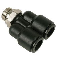 AlphaCool Plugin Y-Anschluss AG 1/4 auf 10mm