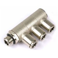 AlphaCool Plugin Verteiler G1/4 auf 3x10mm