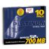 Platinum 10 stck CD-R 700 MB 52x Papier Hülle
