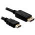 Kabel Delock DisplayPort 1.1 Stecker > High Speed HDMI-A Stecker