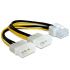 Delock Kabel Grafikkartenadapter 2x 4-pin auf 1x 8-pin Stromkabe