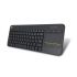Logitech K400 Plus Wireless Touch Keyboard schwarz, USB, deutsch