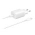 Samsung Schnellladegert USB Typ-C 25w, wei, mit USB-C Kabel 1m