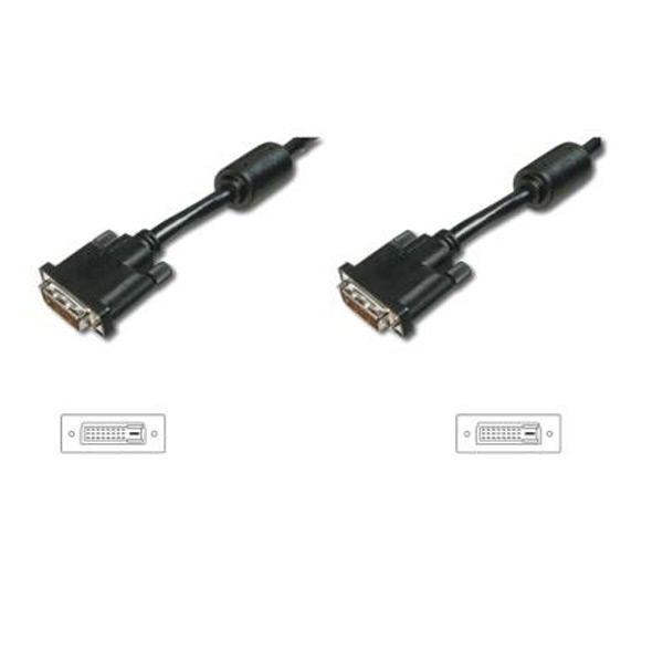 Kabel DVI-D Stecker auf DVI-D Stecker 24+1 Dual Link 3m schwarz