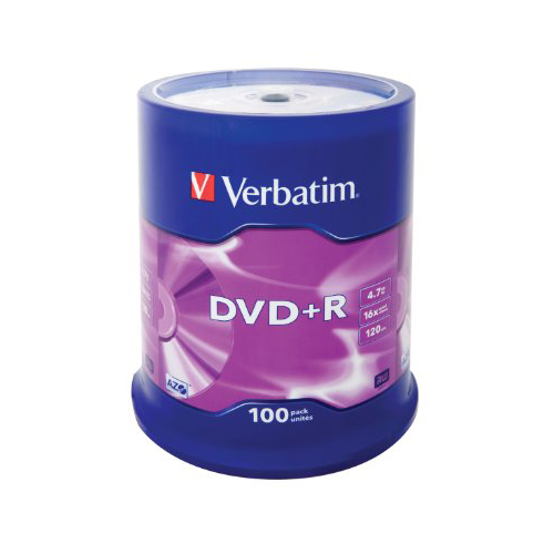 Verbatim DataLife Plus 100er Spindel DVD+R 4,7 GB 16x