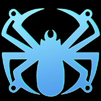 L�ftergitter 80mm Sharkoon Spider UV blau