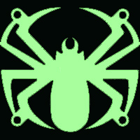 L�ftergitter 80mm Sharkoon Spider UV gr�n