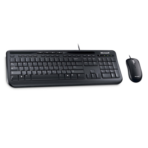 Microsoft Wired Desktop Set 600 Schwarz