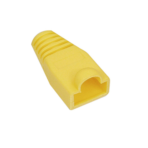 Netzwerkstecker Knickschutz gelb