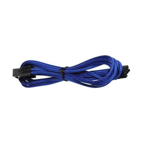 BitFenix 6-Pin PCIe Verl�ngerung 45cm - sleeved schw./blau/schw.