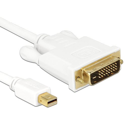 Kabel Delock mini Displayport Stecker zu DVI-D 24+1 Stecker 1 m