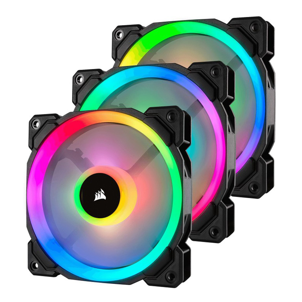 Corsair LL Series LL120 RGB, 120mm, 3er-Pack, inkl. LED-Steuerun