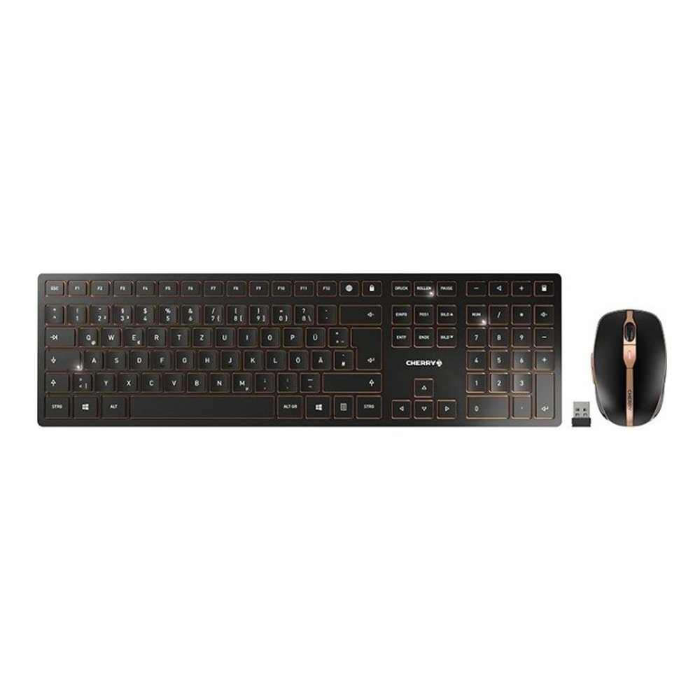 Cherry DW 9100 SLIM - Tastatur-und-Maus-Set - kabellos schwarz /