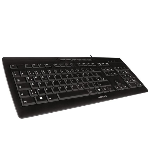 Cherry eVolution STREAM kabelgebundene MultiMedia Tastatur, schw
