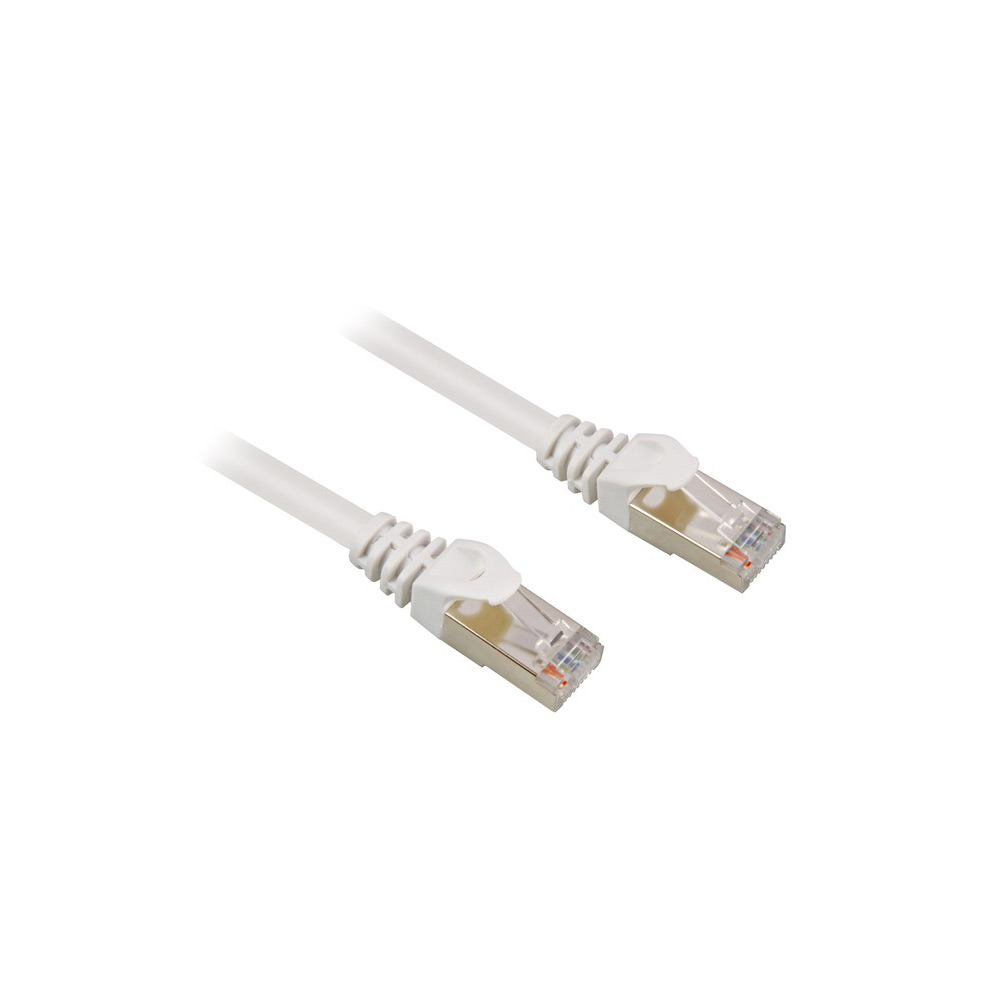 Sharkoon Patchkabel RJ45 Cat.6 0,25m SFTP wei�