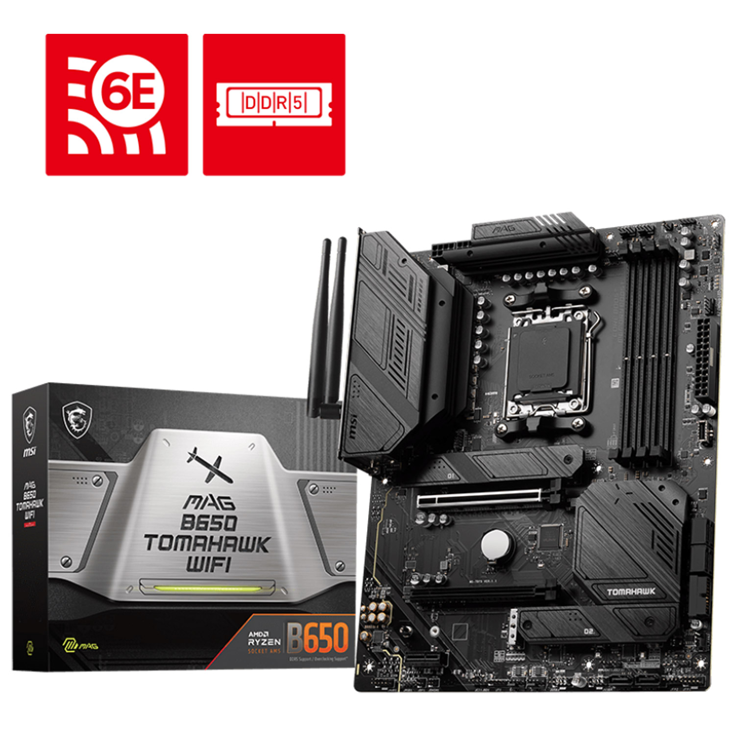 MSI MAG B650 Tomahawk WIFI  - DDR5 - AMD B650 Sockel AM5, ATX