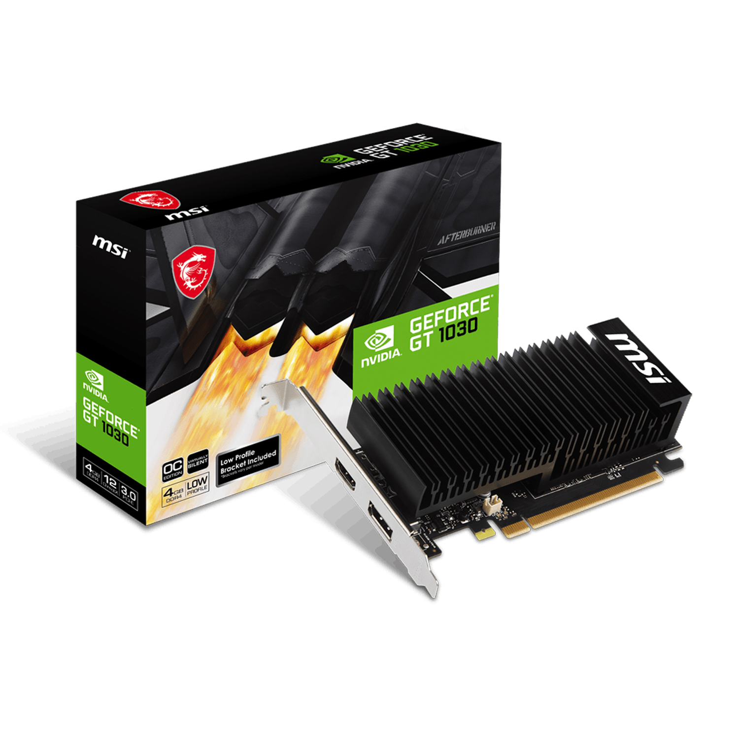 MSI GeForce GT 1030 4GHD4 LP OC 4GB GDDR4 PCIe