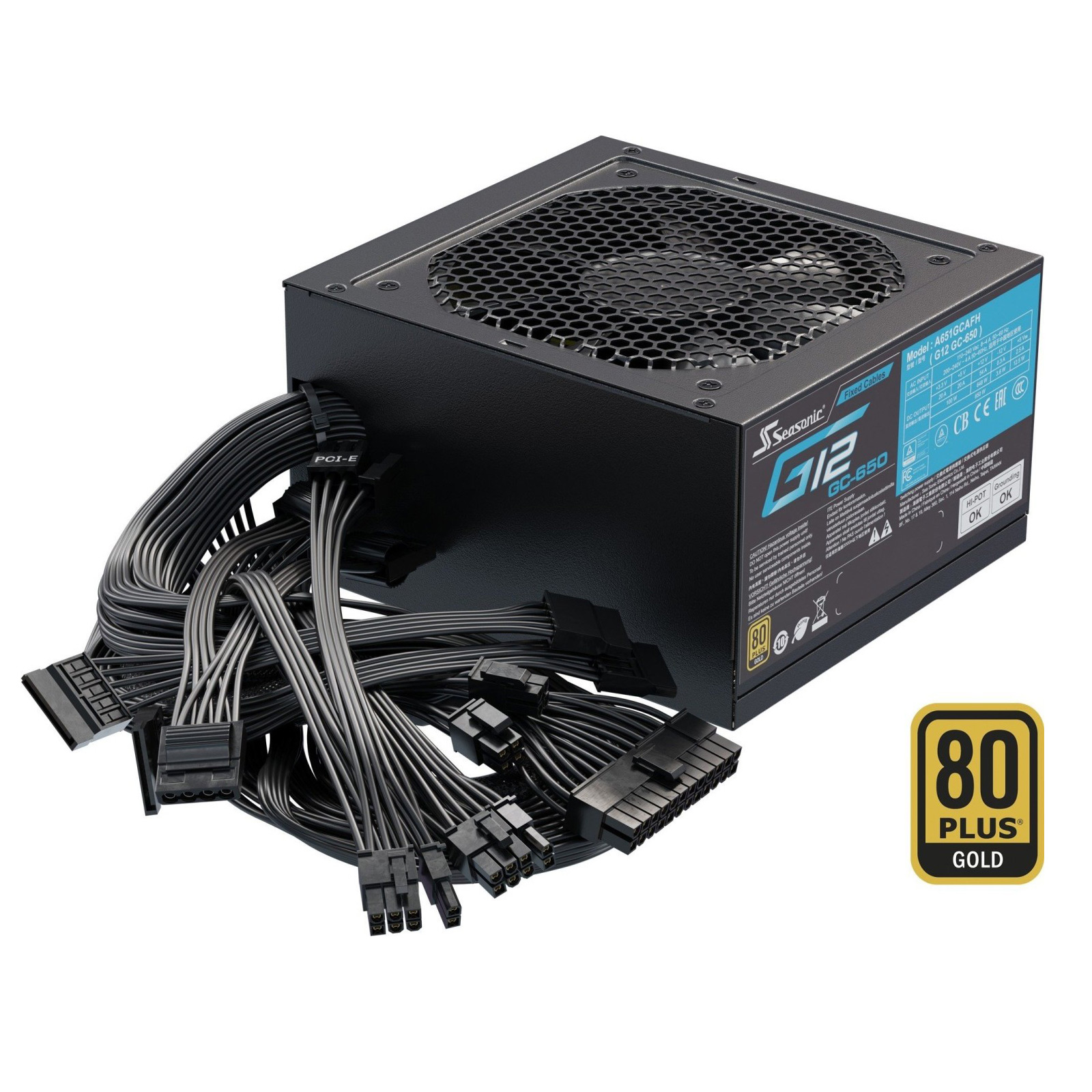 Seasonic G12 GC 650 Watt - ATX - 80 PLUS Gold