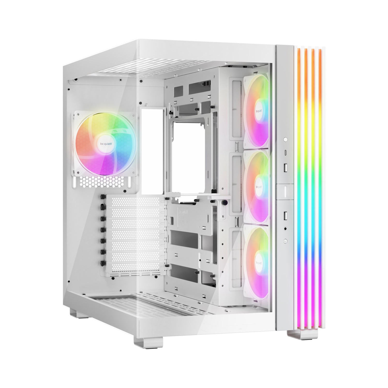be quiet! Light Base 600 LX White, RGB, Glasfenster