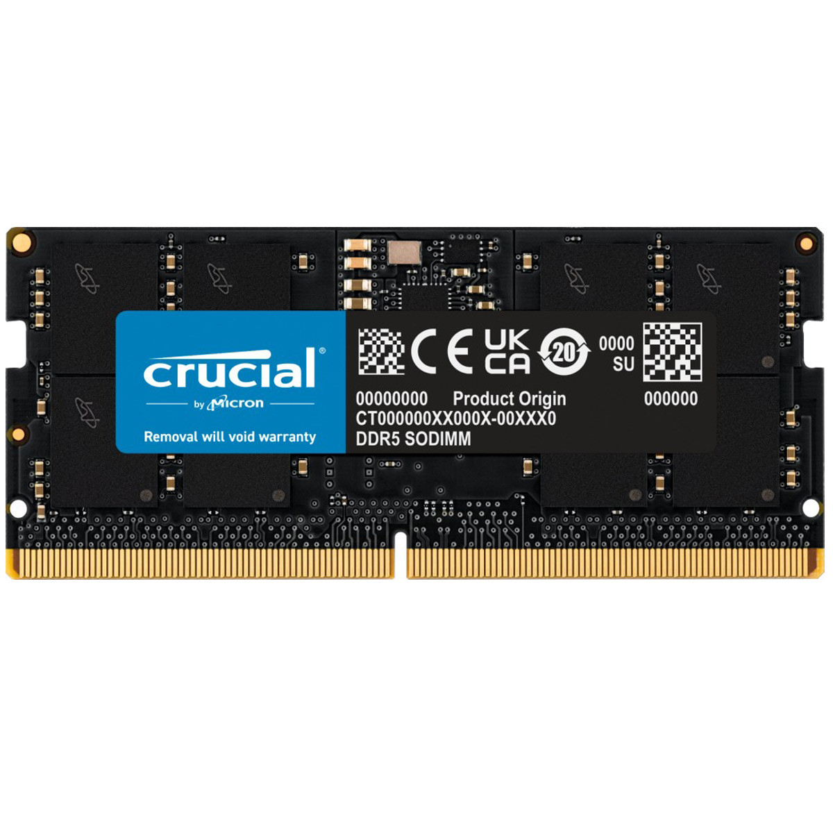 Crucial 16 GB SO-DIMM DDR5-5600 single rank on-die ECC