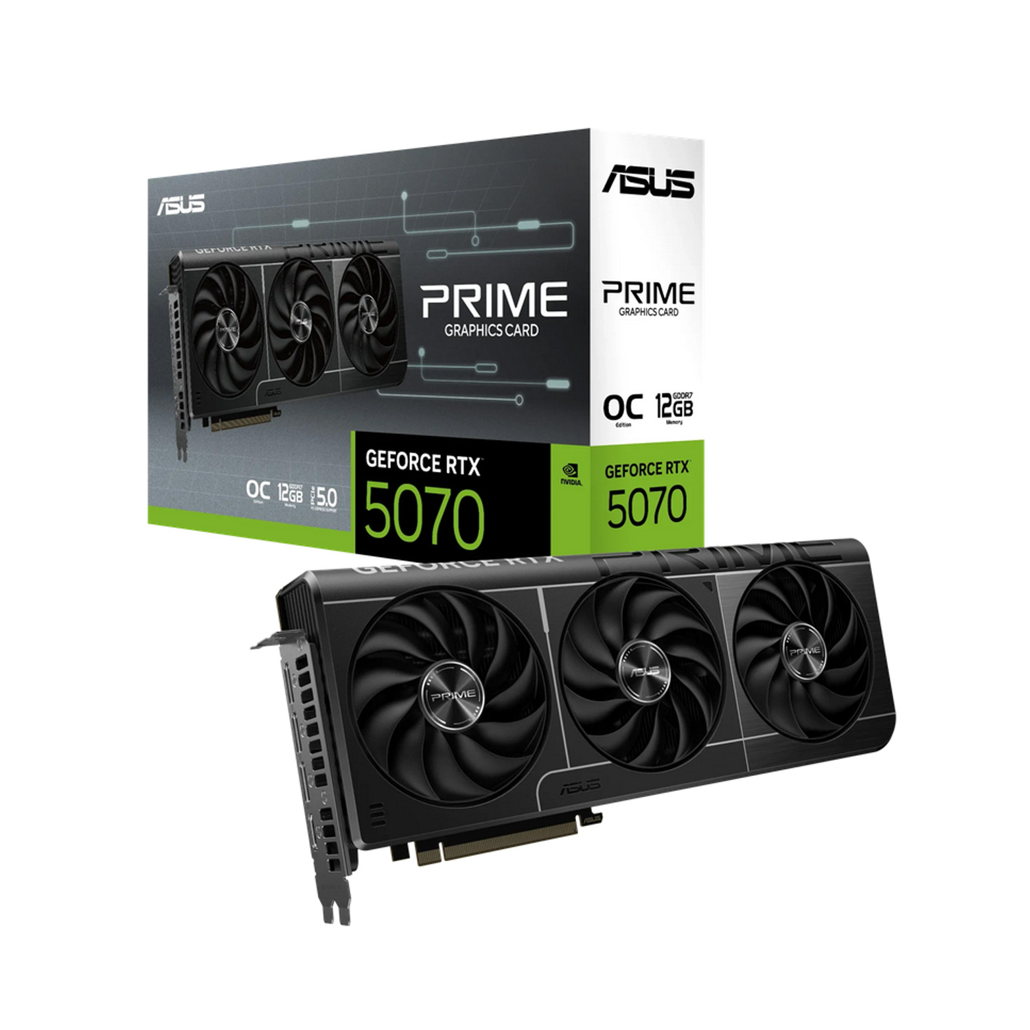 ASUS Prime GeForce RTX 5070 OC, 12GB GDDR7, HDMI, 3xDP