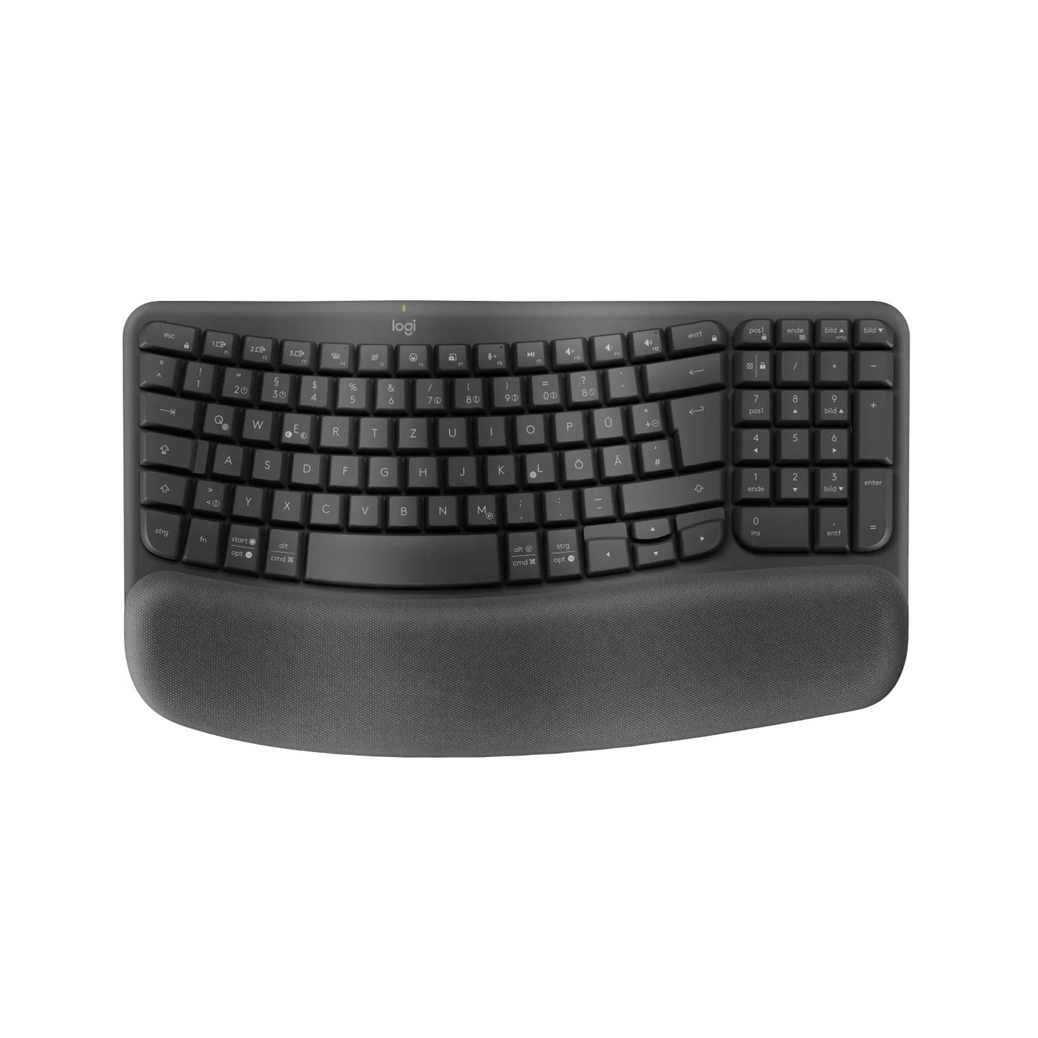 Logitech Wave Keys for Business - ergonomisch - kabellos / Bluet