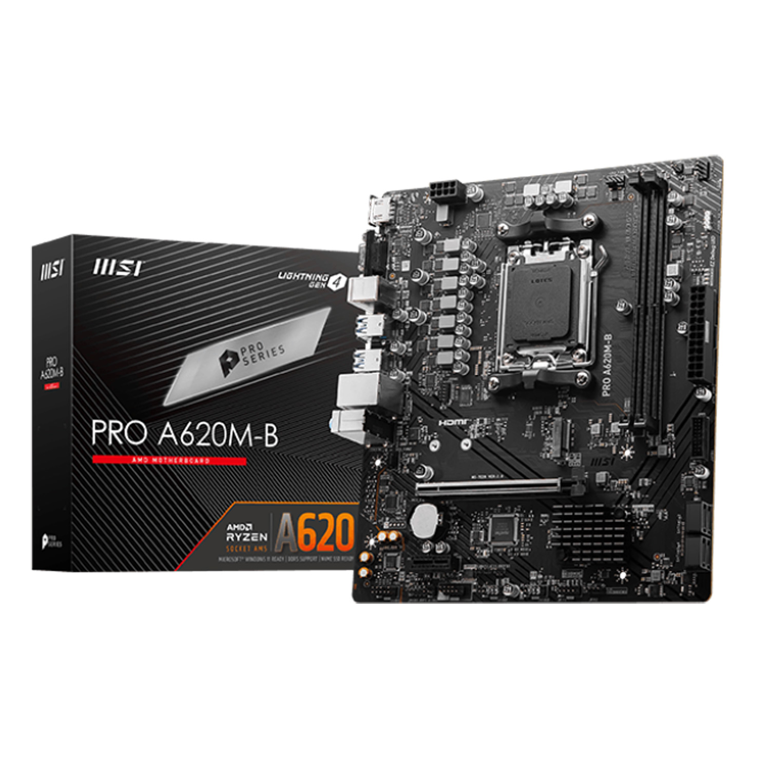 MSI PRO A620M-B AMD A620 Sockel AM5, mATX