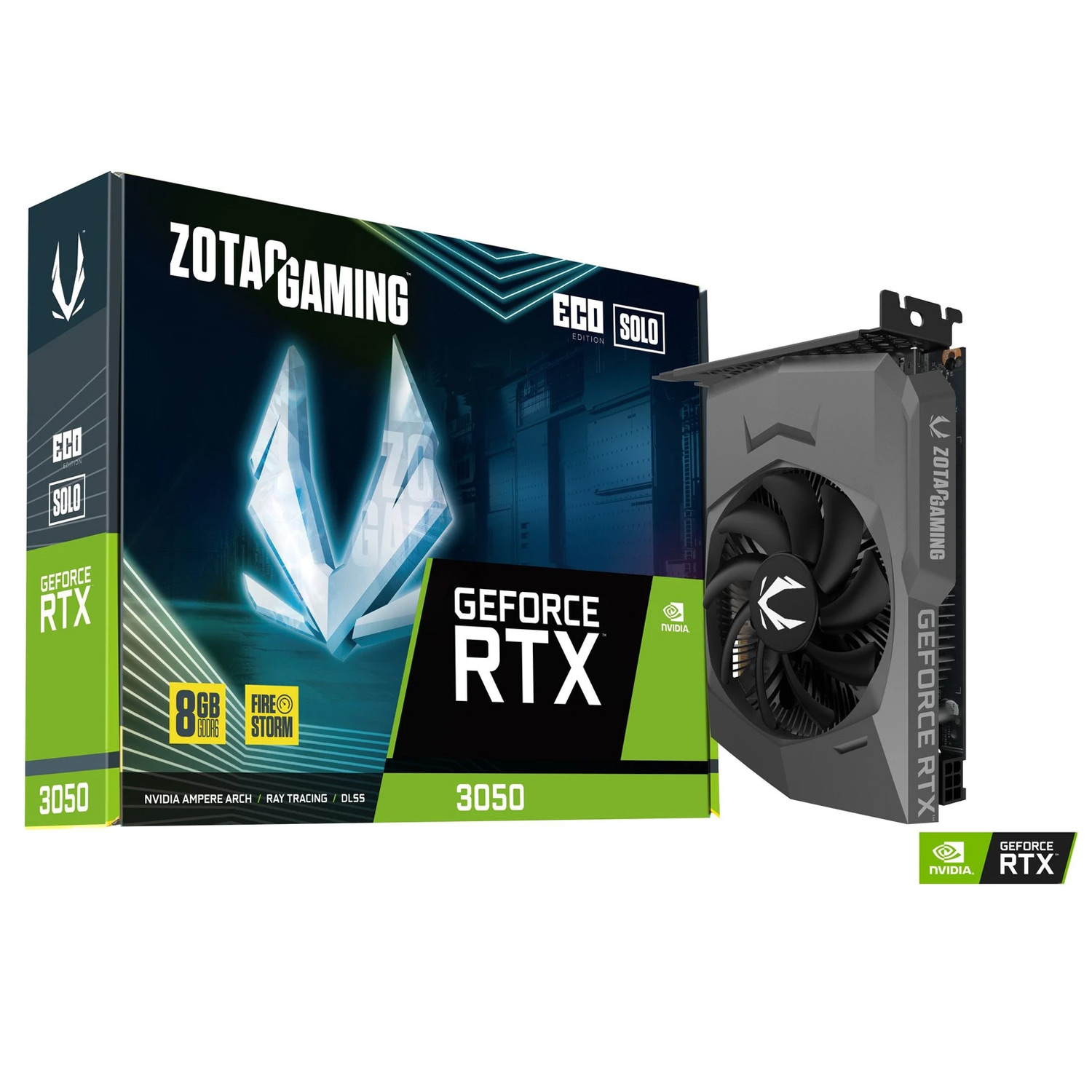 Zotac GeForce RTX 3050 Eco Solo 8GB GDDR6, HDMI