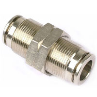 AlphaCool Plugin Durchgangsverbinder 10mm nickelt