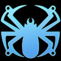 Lftergitter 80mm Sharkoon Spider UV blau