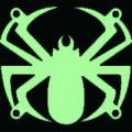 Lftergitter 80mm Sharkoon Spider UV grn