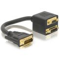 Delock Adapter DVI-I (Dual Link) Stecker zu DVI-I (Dual Link) un