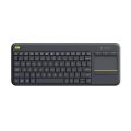 Logitech K400 Plus Wireless Touch Keyboard schwarz, USB, deutsch