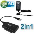 FANTEC AD-U3SA USB3.0 zu SATA Adapter + FANTEC Netzteil 1825