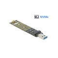 DeLOCK Konverter M.2 NVMe PCIe SSD auf USB-A 3.1