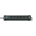 Brennenstuhl Premium-Line Steckdosenleiste 6-fach schwarz, 3m
